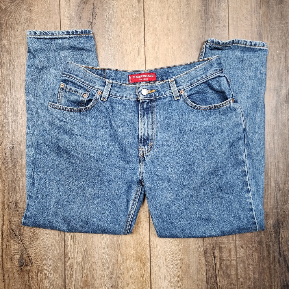 Vintage Levi’s Classic Relaxed 550 Women’s Plus Jeans Size 14M
